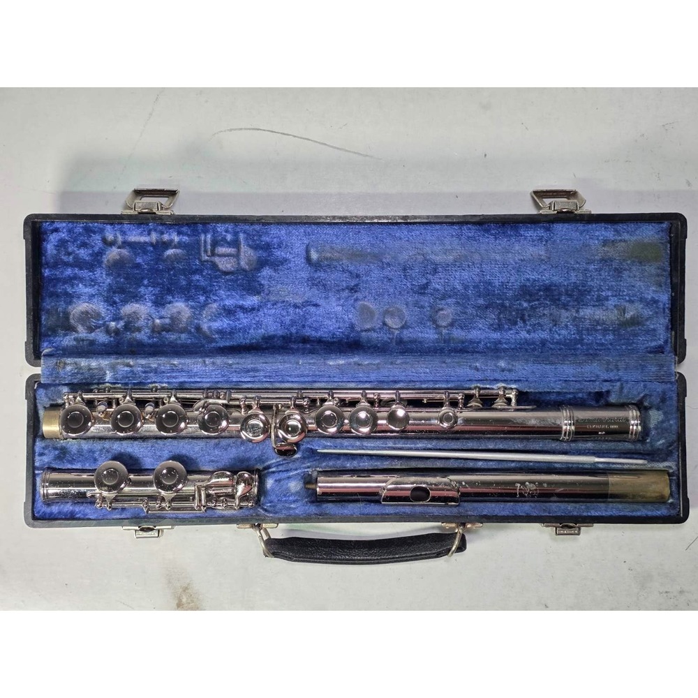 Gemeinhardt 2NP Flute w/ Case Silver Plated E74345 Vintage